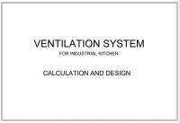 طراحی و محاسبات سیستم تهویه آشپزخانه صنعتی